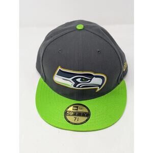 New Era Men's Seattle Seahawks 59Fifty Fitted Hat - Sizes 7 3/8 7 1/2 8